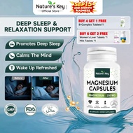 【Buy 4 Get 1 Free】Nature's Key Magnesium Glycinate 250mg Supports Muscle Relaxation Stress Relief No