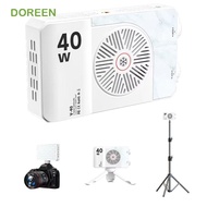 DOREEN RGB LED Camera Light, 40W 2800-9000K Mini LED Video Lamp, Compact Adjustable FX 8 Modes CRI/T