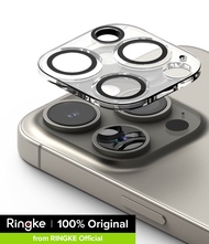 Ringke กระจกตัวปกป้องกล้องถ่ายรูป [2แพ็ค] สามารถใส่ได้กับ iPhone 15 Pro Max โปร่งใสชัดเจนแบบ HD กาวเต็มรูปแบบแข็งกระจกเทมเปอร์ป้องกันเลนส์กล้องถ่ายรูป