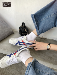 Onitsuka Tiger Low-top Sports Casual White Shoes Women's MEXICO 66 Classic Men's Shoes Bronzing Leather Summer D507L-0152