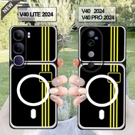 Vivo V40 case and Vivo V40 Pro case and Vivo V40 Lite case _Clear Black Flexible Silicone case