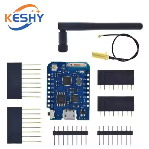 WEMOS D1 Mini Pro 16M Bytes External Antenna Connector NodeMCU Based ESP8266 CP2104 CH9102 WIFI Deve