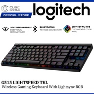 LOGITECH G515 LIGHTSPEED TKL LOW PROFILE WIRELESS GAMING KEYBAORD WITH LIGHTSYNC RGB / PBT KEYCAPS /