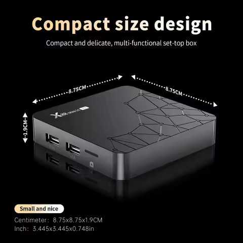 X88 Mini 14 TV Android 14 Smart TV BOX RK3518 Quad Core 2GB 16GB 4K HD BT TVBOX 2.4G&5G Dual Wifi Me