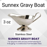 Sunnex Gravy Boat Sauce Container Steak Seasoning Stainless Steel/ Size 3oz