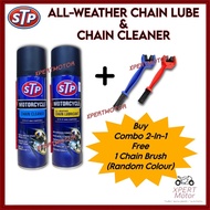 ORIGINAL STP Protection SPRAY ALL-WEATHER CHAIN LUBE AND CHAIN CLEANER 240ML Spray Rantai / Minyak P