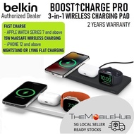 Belkin BoostCharge PRO 3 in 1 Wireless Charger Pad 15W Wireless Charging for iPhone Watch WIZ016my