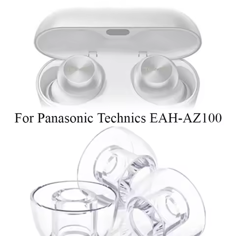 Eartips for Panasonic EAH-AZ100 Earbuds Transparent Liquid Silicone Anti Slip in Ear Bluetooth Earbu