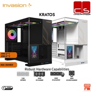 Invasion Kratos LCD Black Dual Chamber ATX Gaming Case