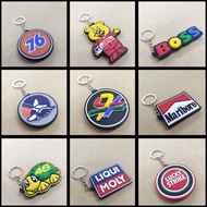 Keychain pangkah benetton liquimoly yamaha bear 76 strike rubber key chain motor