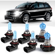 OQSNCV Sesuai untuk Dodge Journey (2010-2020) Mentol Lampu Depan Halogen, 9005 Lampu Tinggi + 9006 L