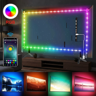 5V USB LED strip light, controlled via Bluetooth app for TV backlight and room decoration.