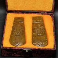 ราชวงศ์ฮั่นวัตถุเก่าหยกโบราณหยก Xiuหยกดองเลียนแบบโบราณหยกเก่าสะสมของเก่าเครื่องประดับโทเค็นและกล่อง