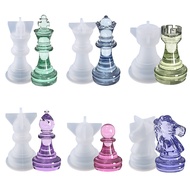 Chess silicone mold set includes chess piece mold and chess board mold