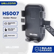 WELLCOMM MOTORCYCLE HANDLEBAR HOLDER HS007 ONE CLICK SYSTEM