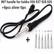 SZBFT High Quality 60W Soldering Iron Handle for HAKKO 907/ESD 907 936 937 928 926 Soldering Station