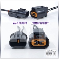 2 Pin Exora Radiator Socket Male Female Saga Wira VDO Reverse Switch Sensor Crank Gen2 Soket Proton 