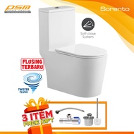 Sorento Ceramic Material One Piece Design Twister Washdown Flushing System Toilet Bowl WC SRTWC8354-
