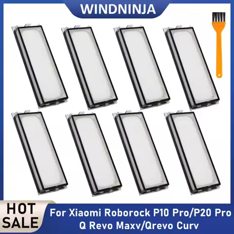 For Roborock P10 Pro/P20 Pro/Qrevo Curv/Qrevo Maxv HEPA Filter Parts Robotic Vacuum Cleaner Filters 