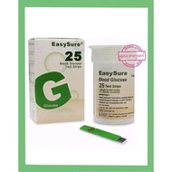 Easysure Blood Glucose Strips (25's)