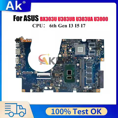 UX303UA Laptop Motherboard For ASUS ZenBook U3000 BX303U U303UB U303UA UX303UB UX303UA UX303U Mainbo