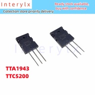 1pcs/lot Brand New TTA1943 TTC5200 2S1943 2SC5200 In-Line TO-3PL High Power Audio Power Amplifier Tu