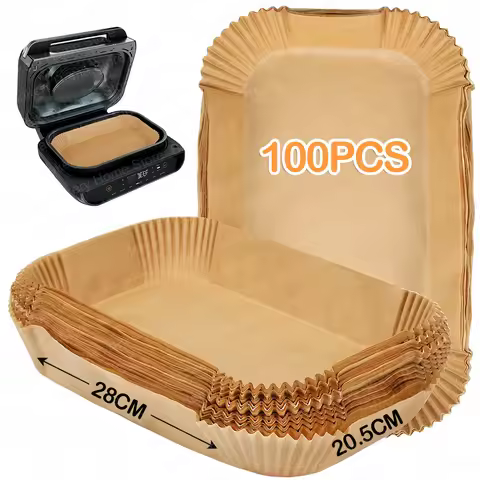 Rectangle Disposable Air Fryer Parchment Paper Liners for Ninja FG551/DG551/IG651 Foodi Smart XL Ind