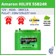 Aki Mobil Daihatsu Terios NS60 / 55B24R Amaron Hi-Life 12V / 45Ah