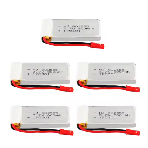 3.7V 800mAh 802555 Lipo Battery for Syma X54HC X54HW X56W TK110HW JXD509 509W 509G V686 H12C RC Dron