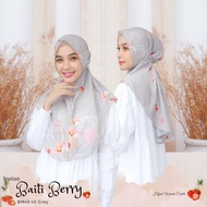 hijabwanitacantik - instan baiti berry | hijab instan - grey