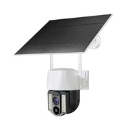 90 offV380 Solar 8MP CCTV  Dual Lens CCTV 4G SIM Card Solar Battery Outdoor Waterproof Wireless Came