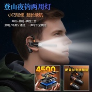 H E6 Bluetooth Headset Voice-controlled Hanging Ear Type Strong Light Rechargeable Outdoor Climbing 