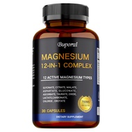 Viên nang magie chứa glycinate citrate taurine axit aspartic magie có thể tăng cường năng lượng thư 