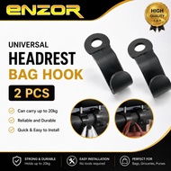 ENZOR Car Headrest Bag Hook/ Car Bag Hook / Headrest Hook(2PCS/Pack)