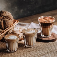 Barista Latte Cups 90ml-200ml Mug Coffee Or Tea Glass Mugs Flat White Espresso Coffee Cup Bring Clas