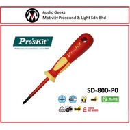 Pro'sKit SD-800-P0 VDE 1000V Insulated Screwdriver - #0 x 60mm