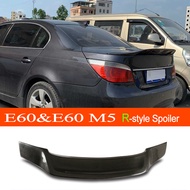 E60&E60 M5 Carbon Fiber / FRP R-style Car Rear Trunk Wing Spoiler for BMW 2002-2010 5-Series E60 Sed