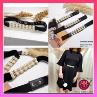 Women's Belts Pearl Belts Women's Belts Rubber Pearl Belts Belts Fashion Women Belts Pearl Belts