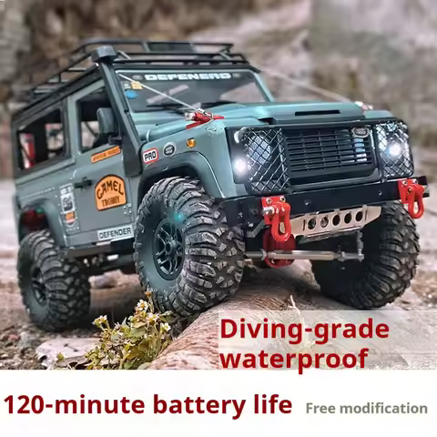 Mn99s D90 Waterproof Rc Crawler Truck Full Scale Removable Roof Rack Simulated Interior For Kids Rec
