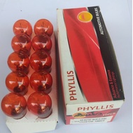 Brake Light Bulb PHYLLIS Orange Dimmer 1016 2-Point Tail/2 Bulbs 12.v 255/10w Per 1 Tube