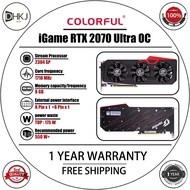 USED iGame GeForce RTX 2070 Ultra OC Graphics Card 8GB 2304SP 1710MHz GDDR6 8GB 1 Year Warranty