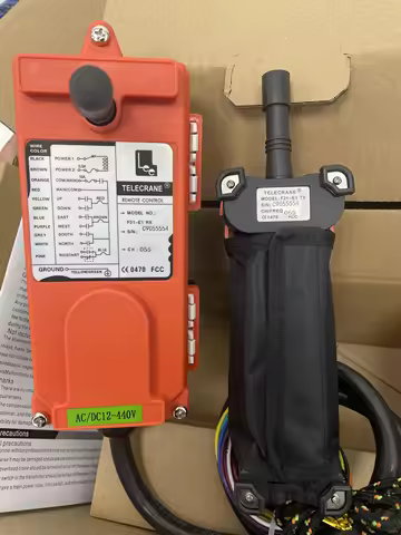 TELECRANE F21-E1 (1TX+ 1RX) Crane Wireless Remote Controller 12-440V AC DC 36V 24V 48V 220V 380V AC 