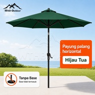 TopStyle Tenda Payung Payung Jualan 270CM Pantai Outdoor Umbrella UV Perlindungan Kain