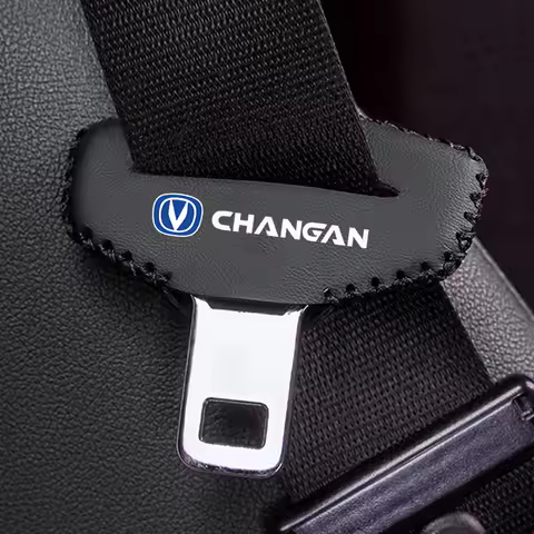 2PCS Car Seat Belt Buckle Clip Protector Button Case Cover For Changan CS95 CS85 CS75 CS35 Eado Alsv