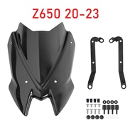 Kính chắn gió xe máy kính chắn gió Viser Visor cho Kawasaki Z650 2017 2018 2019 2020 2021 2022 2023