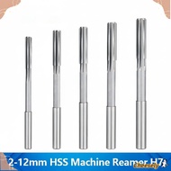 CHEESELY HSS Reamer, Straight Flute Shank Diameter Chucking Reamer, Drill 2mm-12mm H7 Straight Flute