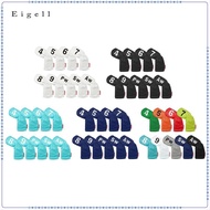 Eigell 9Pcs Golf Iron Headcover Golf Club Head Cover Protection Protector Golf