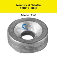 Zinc Anode 15HP / 18HP Mercury & Tohatsu Outboard - 338-60218-2 / 823913