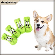 xiangbao1 4pcs Small Dog Socks Indoor Ventilates Dog Socks Warm Polyester Dog Socks