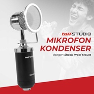 COD TaffSTUDIO Mikrofon Kondenser dengan Shock Proof Mount / mikrofon karaoke suara jernih youtuber